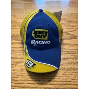 NASCAR Chase Authentics Best Buy Racing Hat #19 AJ Allmendinger #43 signed NWT